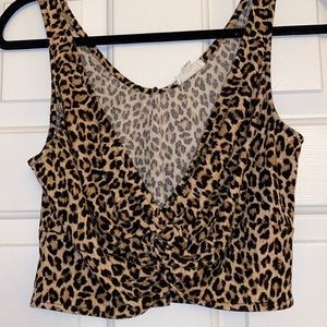 Cheetah crop top